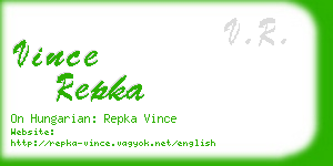 vince repka business card